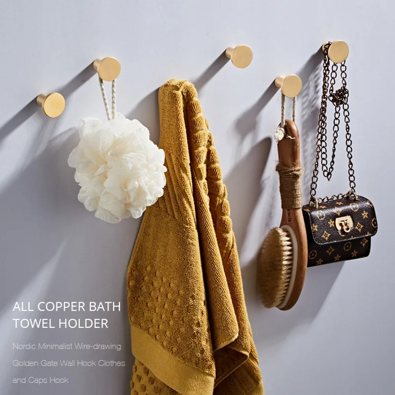 Латунные декоративные крючки Настенная дверь вешалка для одежды пальто шляпы
