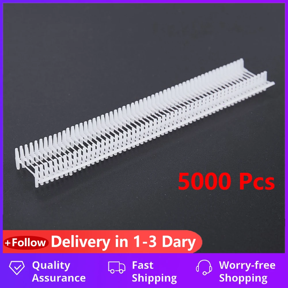 

Plastic Tag Pins Barbs Fastener 10mm 5000 Pcs for Tagging Gun