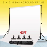 gskaiwen 2x2m photography adjustable background stand kit for studio photo video party wedding with carrying bag and clip