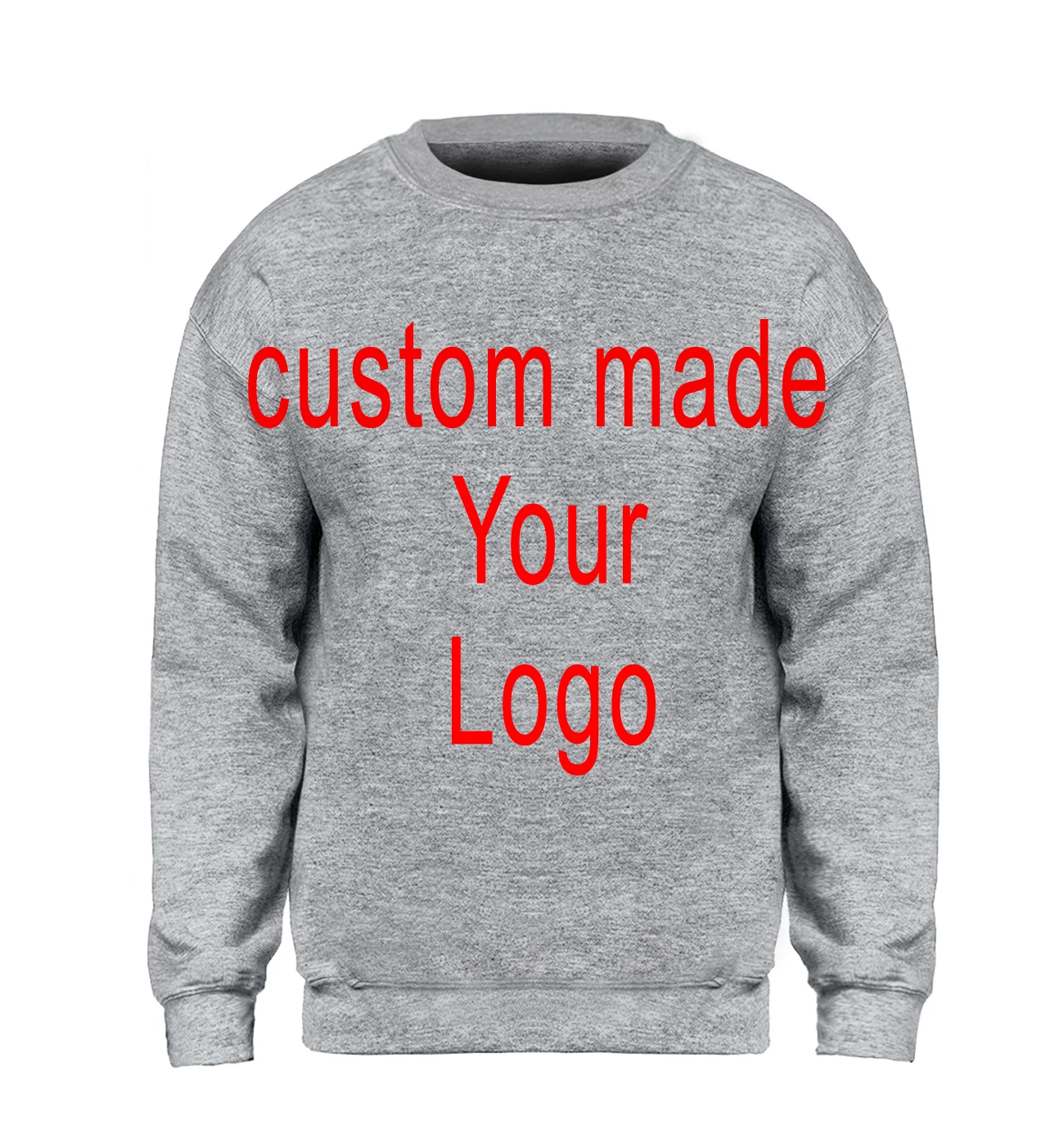 Мужская толстовка с круглым вырезом на заказ спортивная одежда вашим логотипом