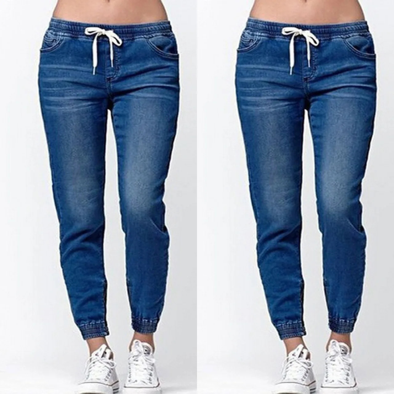 

2022 Jeans Pants Capris Female Skinny Waist Women Trousers Jeans Girls Work Plus Size Pearl Vintage Strech Korean 10012