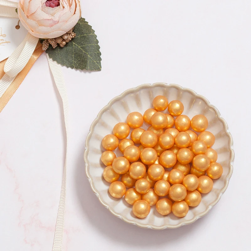 

Gold Beads Pearl Sugar Ball Fondant Cake Baking Sprinkles Gold Ball Decoration