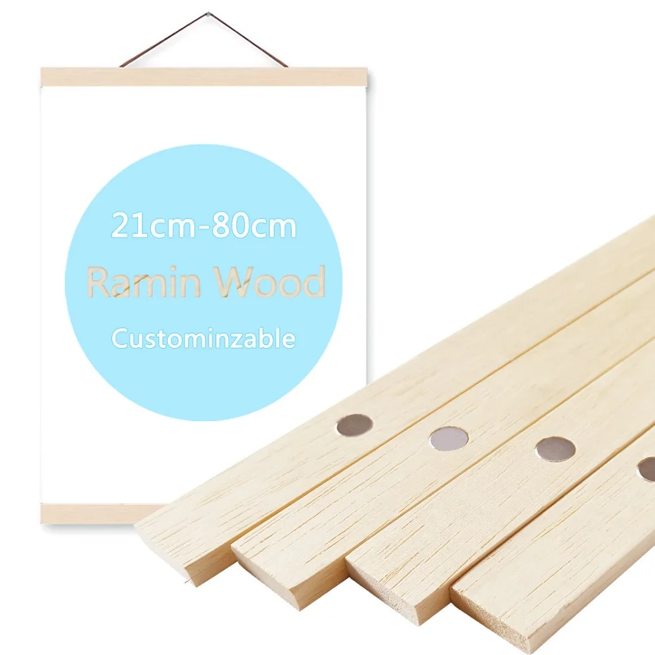 

Natural DIY Magnetic Pine Wooden Poster Frame Picture Frame Prints Wall Painting Bedroom Living Room Painting Home Decoration