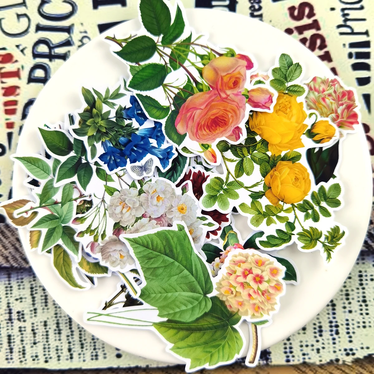 15 шт. стикеры в виде цветов стиле ретро | Канцтовары для офиса и дома