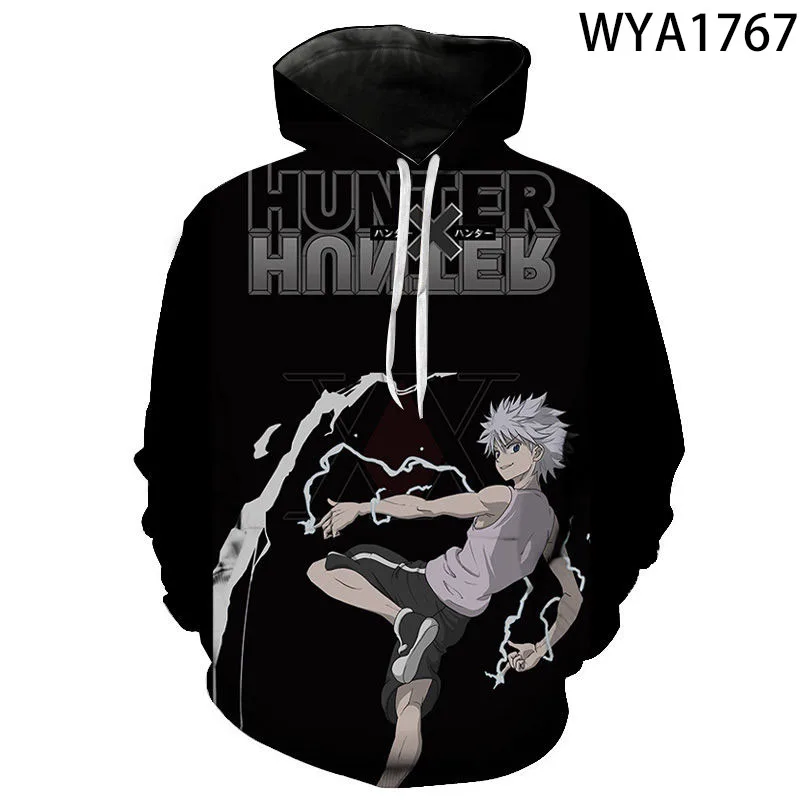 Новые толстовки с капюшоном для комиксов Hunter X мужские женские детские 3D принтом