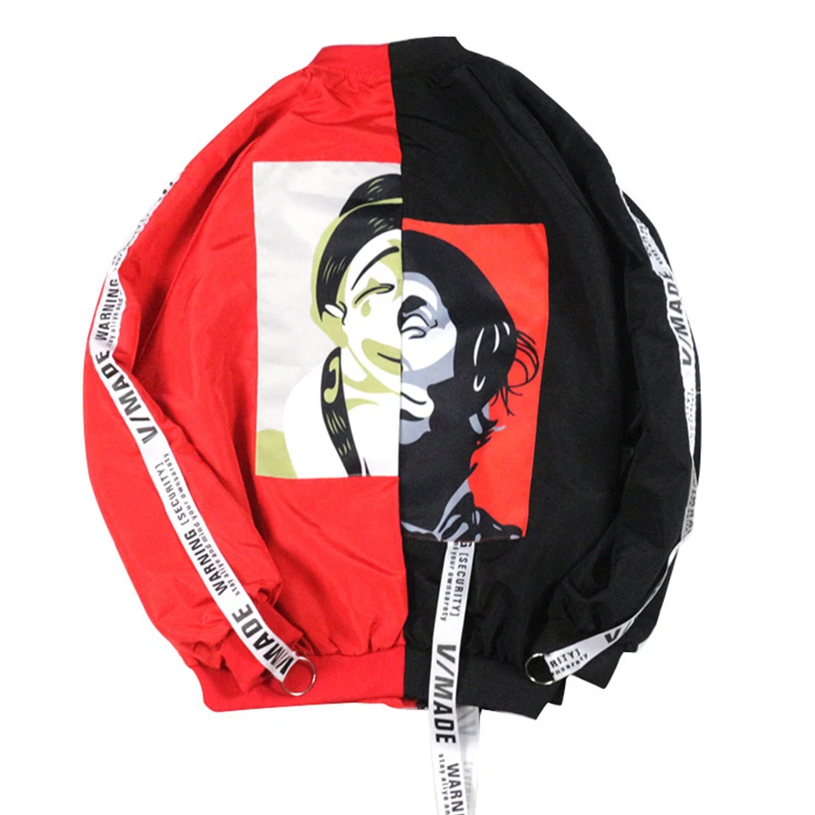 Весенне летняя мужская куртка тонкая повседневная на молнии хип хоп Японская