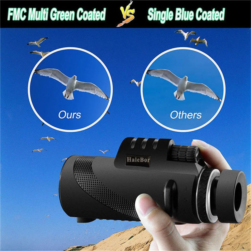 

1PC Outdoor Telescope High Power 50X60 HD Monocular Telescope Shimmer Night Vision Hiking Wide View with Closer Telescope