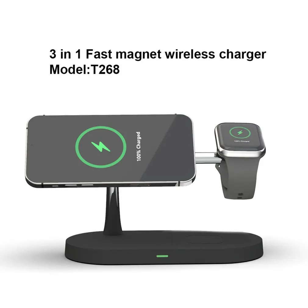 

15W Qi Fast Wireless Charger Stand For iPhone 11 12 X 8 Apple Watch Wireless Charger Charging Dock Station for Airpods iWatch