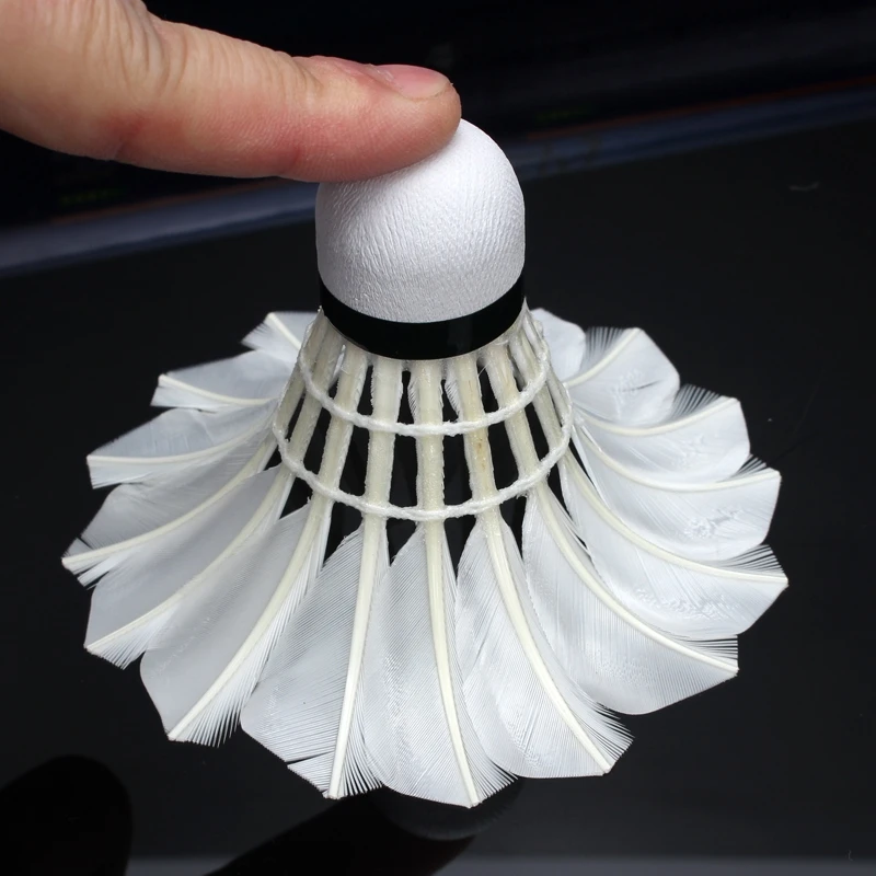 12 шт./лот бадминтон гусиный пух мяч для бадминтона Волан Спорт на открытом