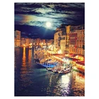 Алмазная 5d Вышивка сделай сам, мозаика с мотивом пейзажа, картина с закатом, водой, Венецией, украшение для мебели ручной работы, подарок для хобби