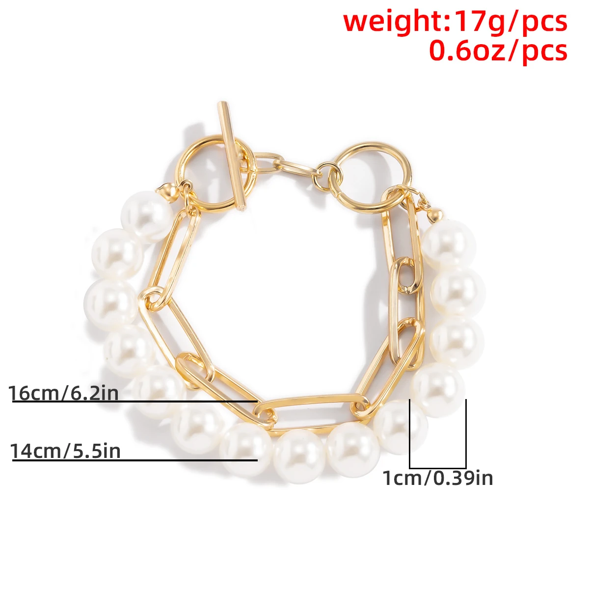 

Korean Fashion Elegant Simulated Pearls MultiLayer Bracelets Bangles Women Geometric Round Toggle Clasp Bracelet On Hand Jewelry