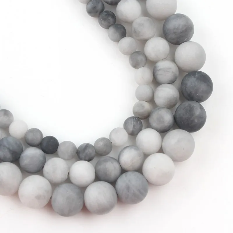 Бусины из натурального камня тусклые полированные Ястребиный глаз Круглые