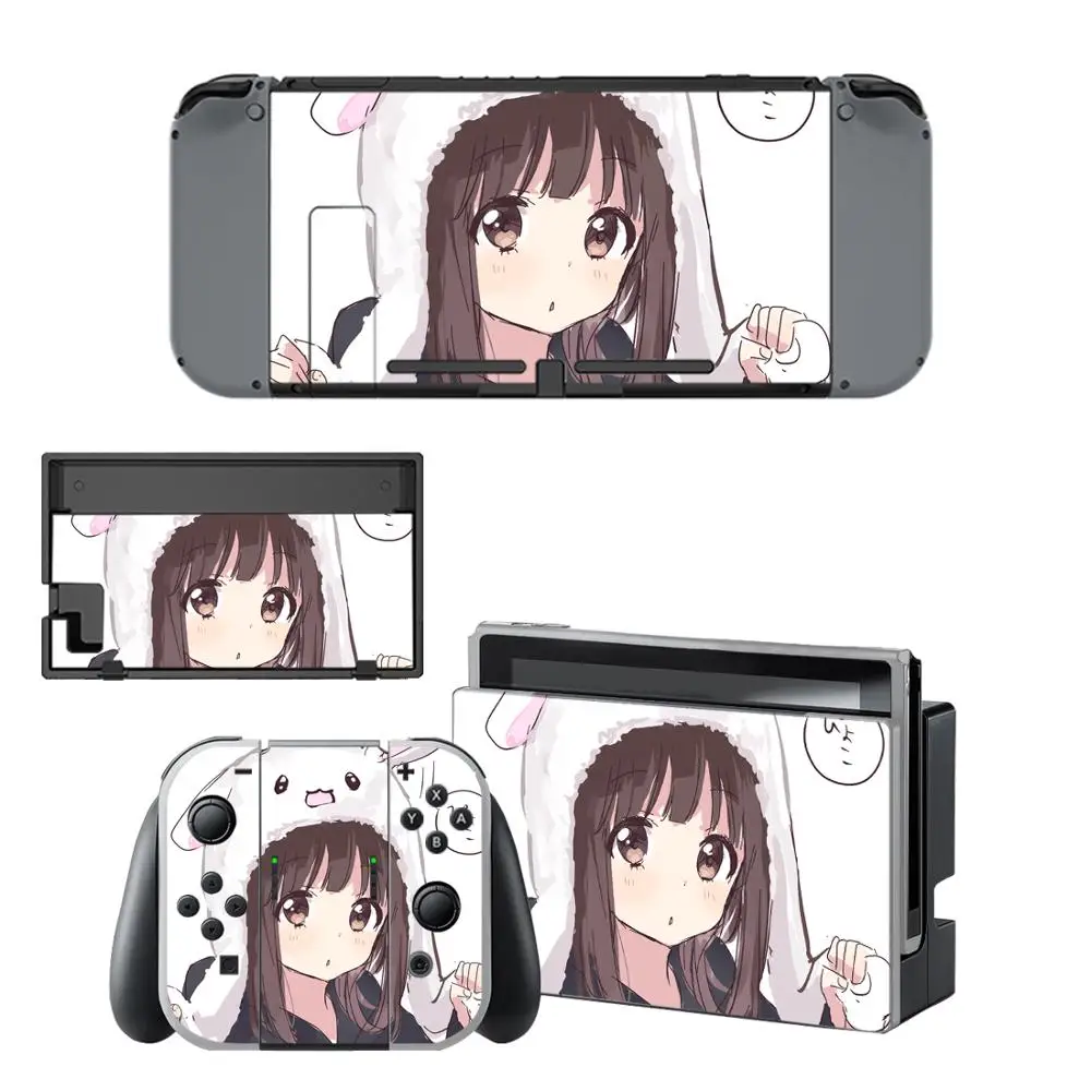 Наклейка в стиле аниме Menhera Chan Nintendo Switch наклейка для s скины консоли и контроллера