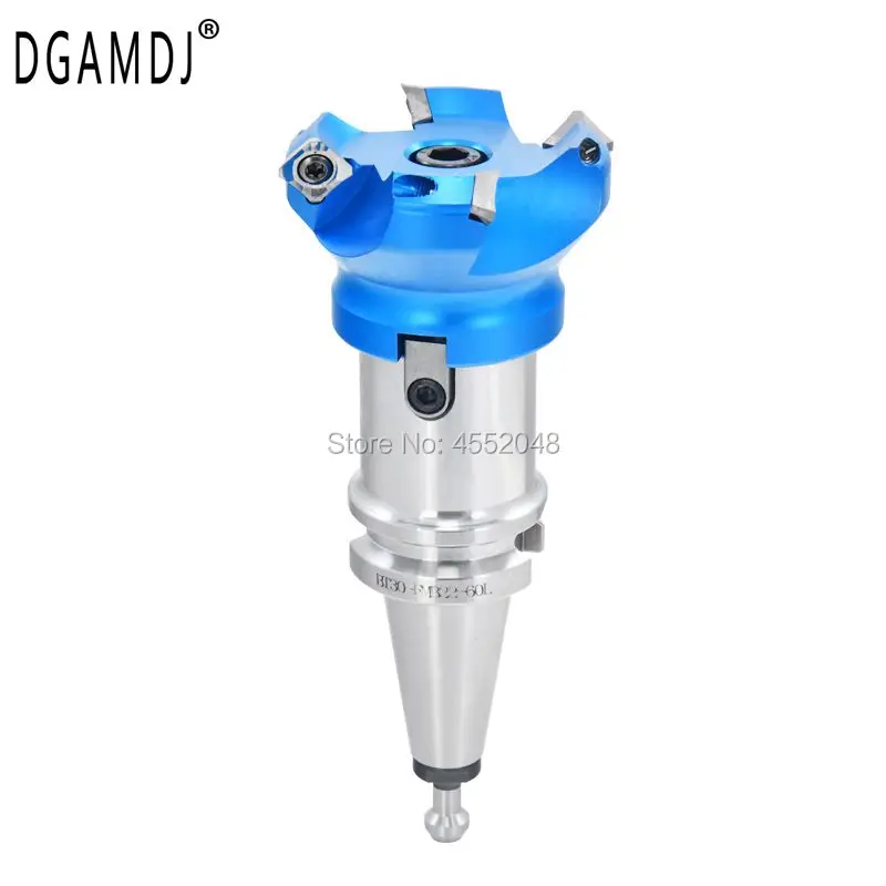 

45 ° KM12 50 63 80 100 4T 5T + BT30 FMB22 держатель инструмента CNC фрезерование, подходит для SEKT1204 вставки из алюминиевого сплава