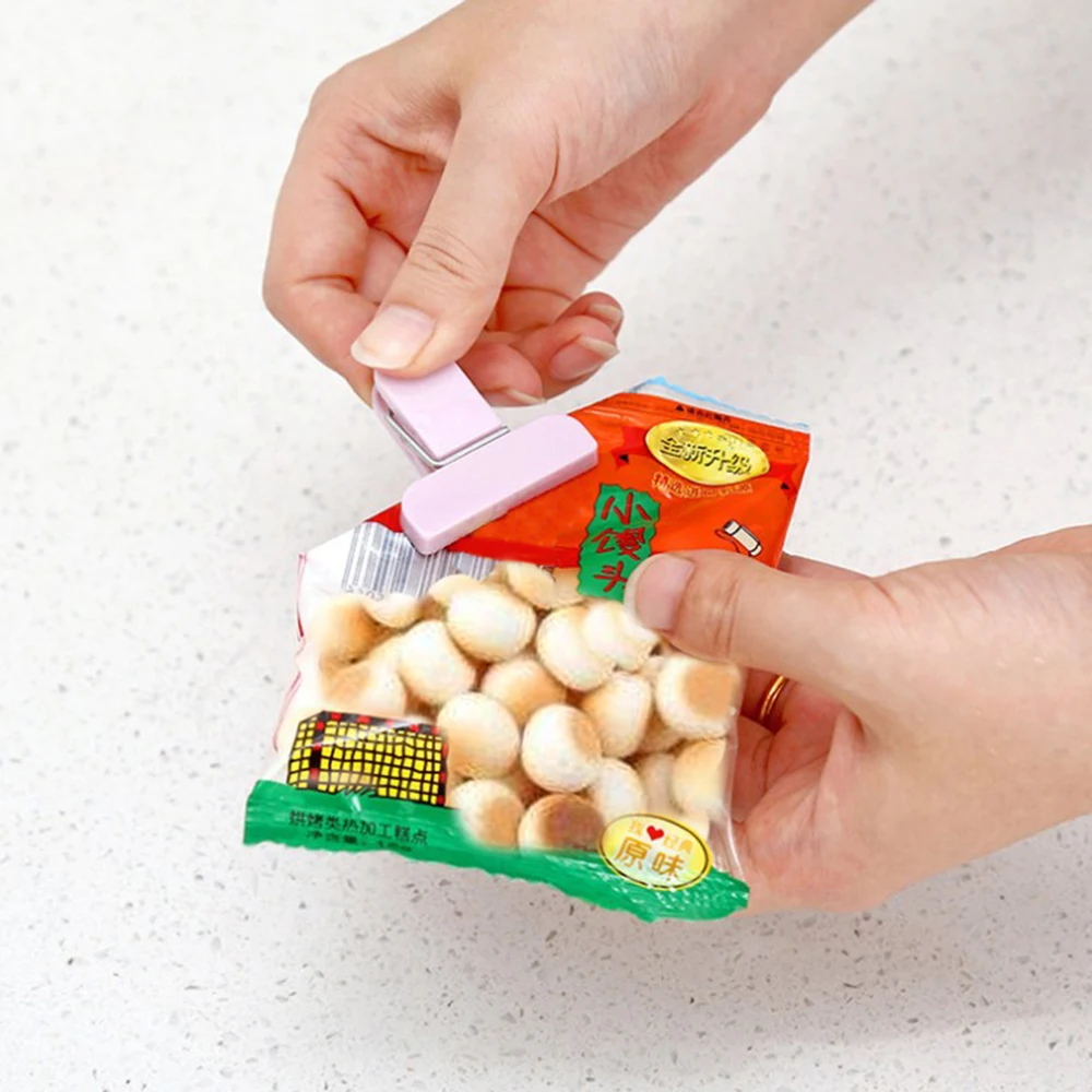 

Set of 12 Food Kitchen Food Snack Storage Bag Sealing Clips Sealer Clamp 3 Sizes