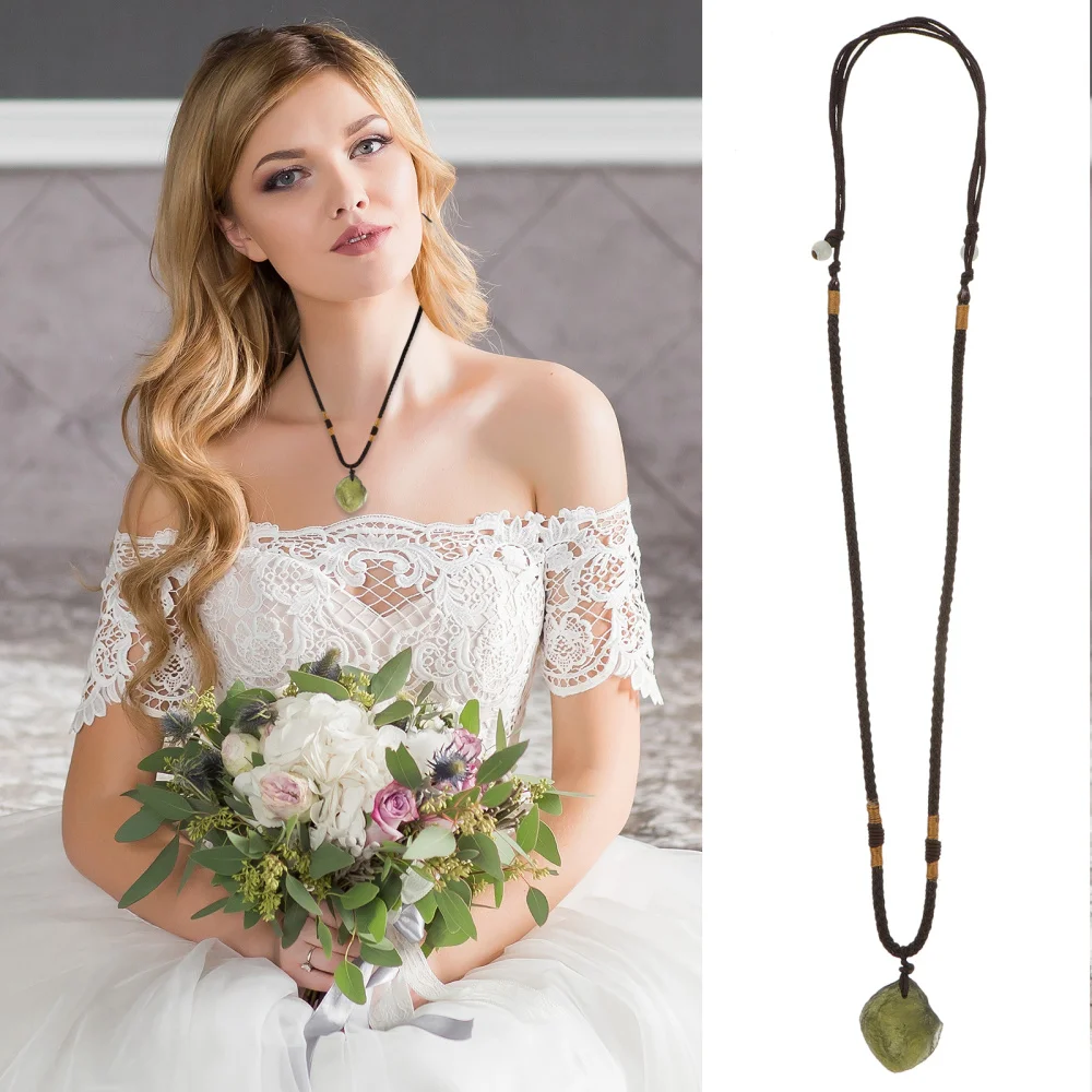 

1 Pc Fashionable Pendant Crystal Necklace Jewelry Irregular Stone Pendant