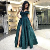 lorie full lace evening dresses a line beach prom party gown long off shoulder evening party gown special occasion gowns split