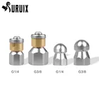 Трубная дноуглубительная Чистящая насадка, металлическая турбо-насадка для мойки высокого давления, Вращающаяся насадка для G14 G38 и аксессуар BSP 14 G38