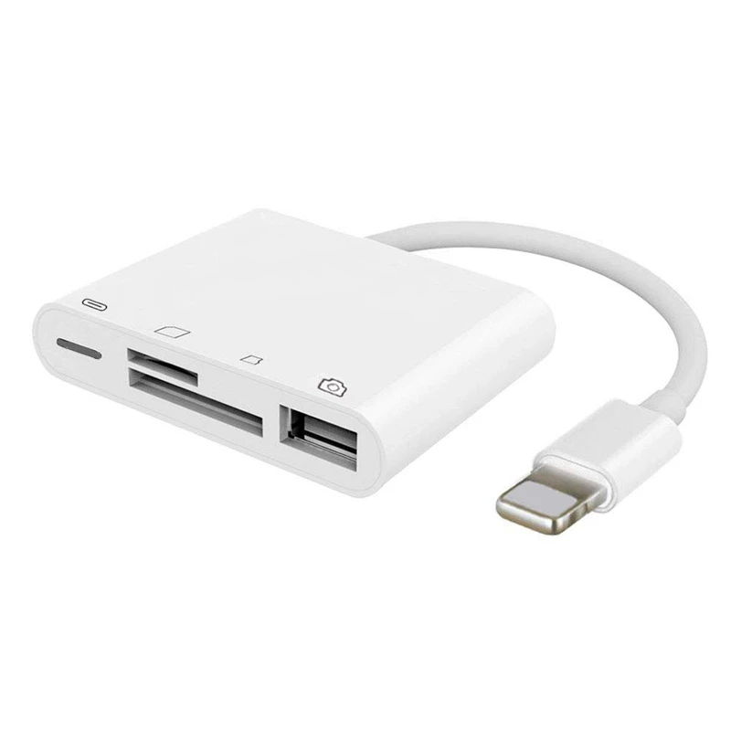 4 в 1 Sd/Tf кард ридер адаптер с Usb 2 0 Otg для Iphone/для Ipad цифровой камеры приложение не