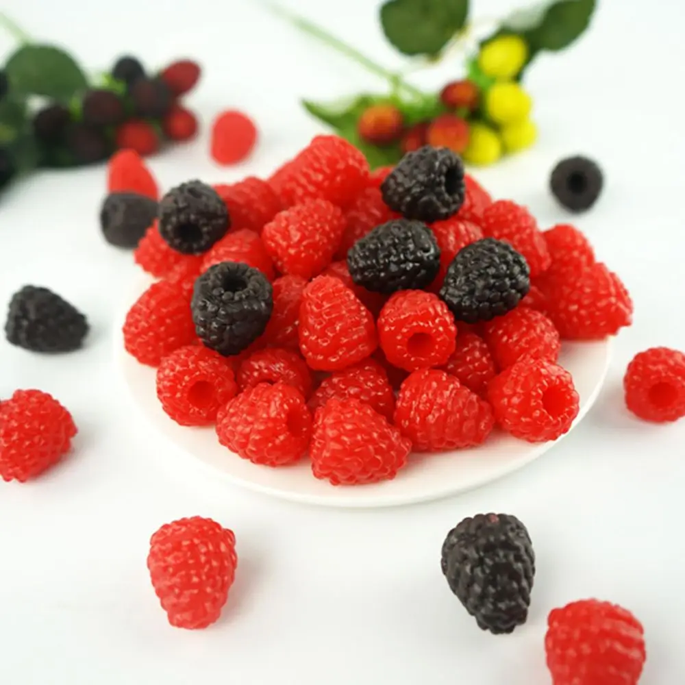 

Яркий цвет, ПВХ, реалистичные аксессуары «сделай сам», реквизит для фотосъемки, искусственная малина, тутовая ветка, модель