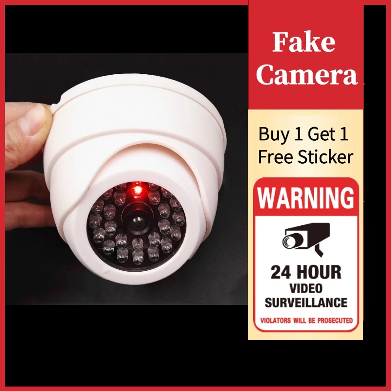 видеокамера Купольная камера безопасности красный мигающий светодиодный - Фото №1