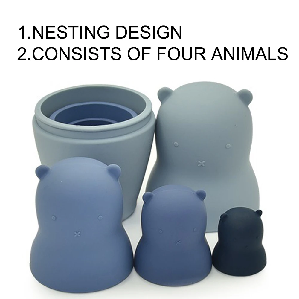 Silicone Russian Nesting Dolls Matryoshka Babushka Hand Animal Poupee Russe for Kids Gifts Doll Home Decor 2021 | Игрушки и хобби