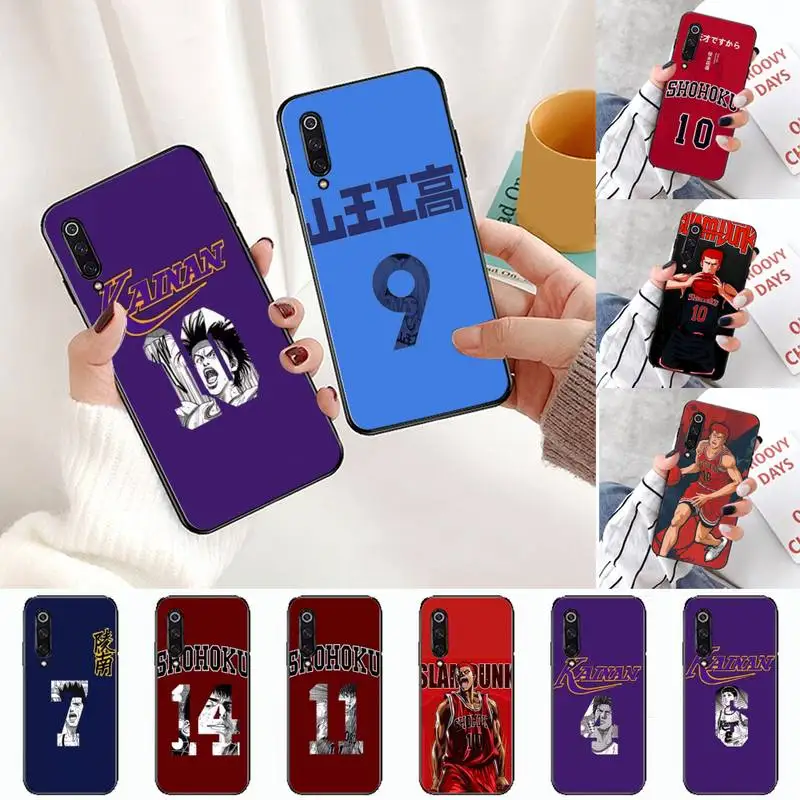 

SLAM DUNK Japanese Amine Phone Case For xiaomi Redmi 5 5A plus 7A 8 note 2 3 4 5 5A 6 7 GO K20 A2 Cover Funda Shell