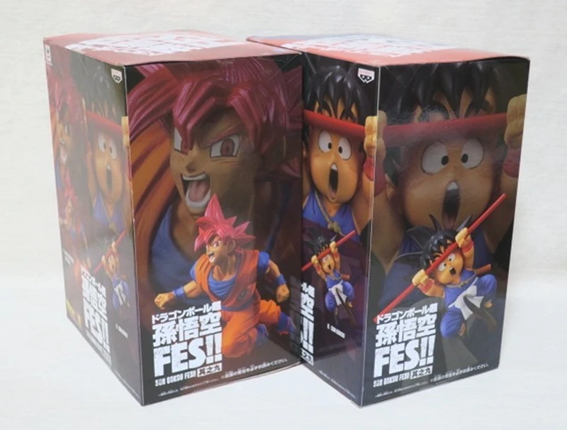 Оригинальный Драконий жемчуг Z DBZ FES9 боевой Бог красный Гоку малыш фигурка