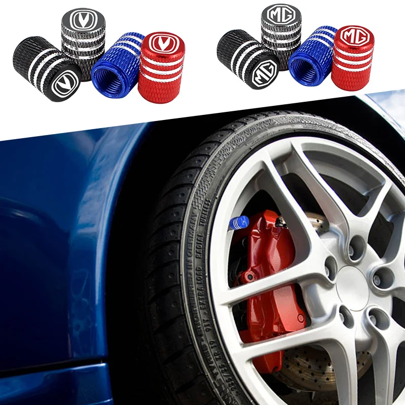 

4pc Four-color aluminum alloy car tire valve For Land Rover evoque santana defender freelander 2 discovery 1 2 3 car accessories