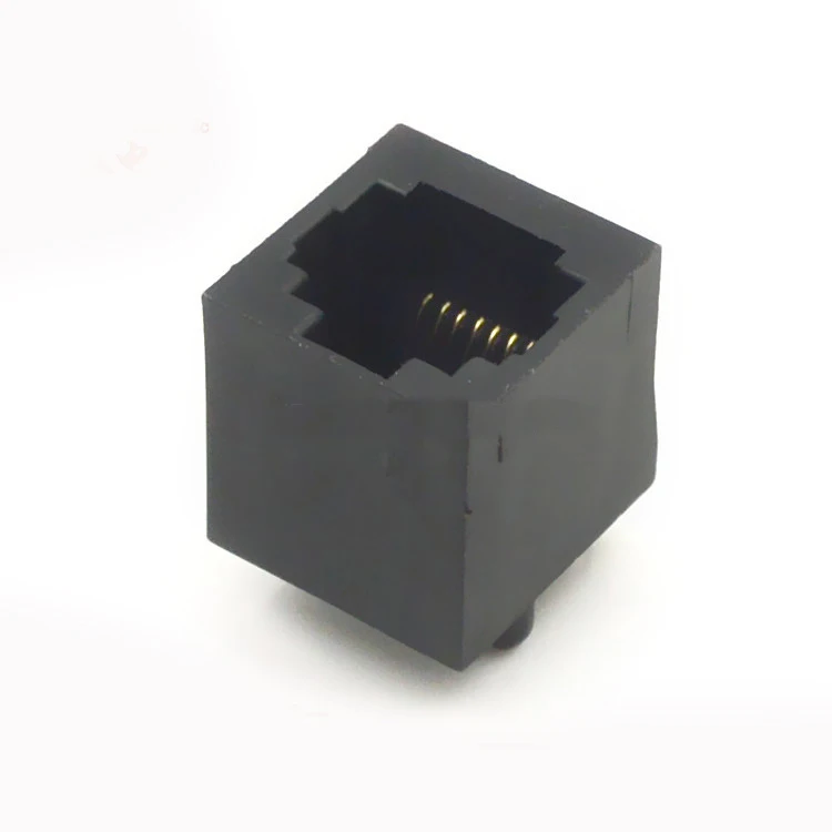 Bestellen 1000 Stücke RJ45 Stecker Vertikale 52-8P8C Weibliche Kunststoff Kabel Outlet Kunststoff Buchse RJ45 Buchse 180