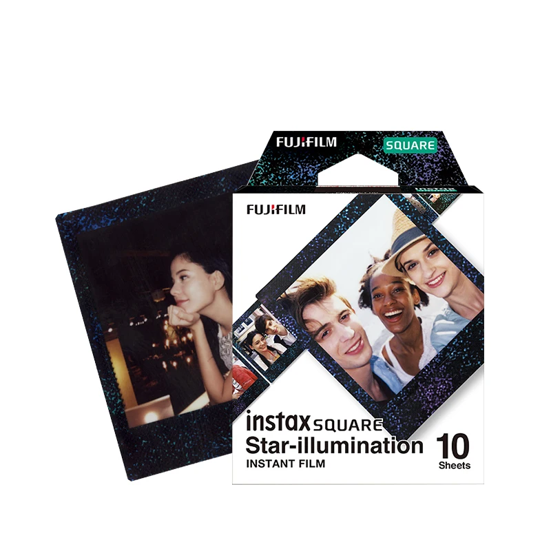 Квадратная фотобумага Fuji instax с изображением звездного неба 10 листов для sq6/sp 3/sq10