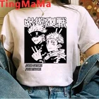 Футболка Yuji Itadori мужская с японским аниме ююютсу кайсен, популярная одежда с рисунком кавайного мультфильма годзё Сатору, Графические тройники в стиле Харадзюку