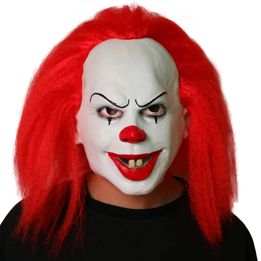 Маска клоуна на Хэллоуин силиконовая маска голову набор для Хэллоуина реквизит