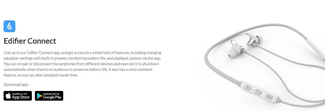 EDIFIER W200BT Bluetooth V5.0 беспроводные Bluetooth спортивные наушники Висячие шеи длительное время ожидания IPX4