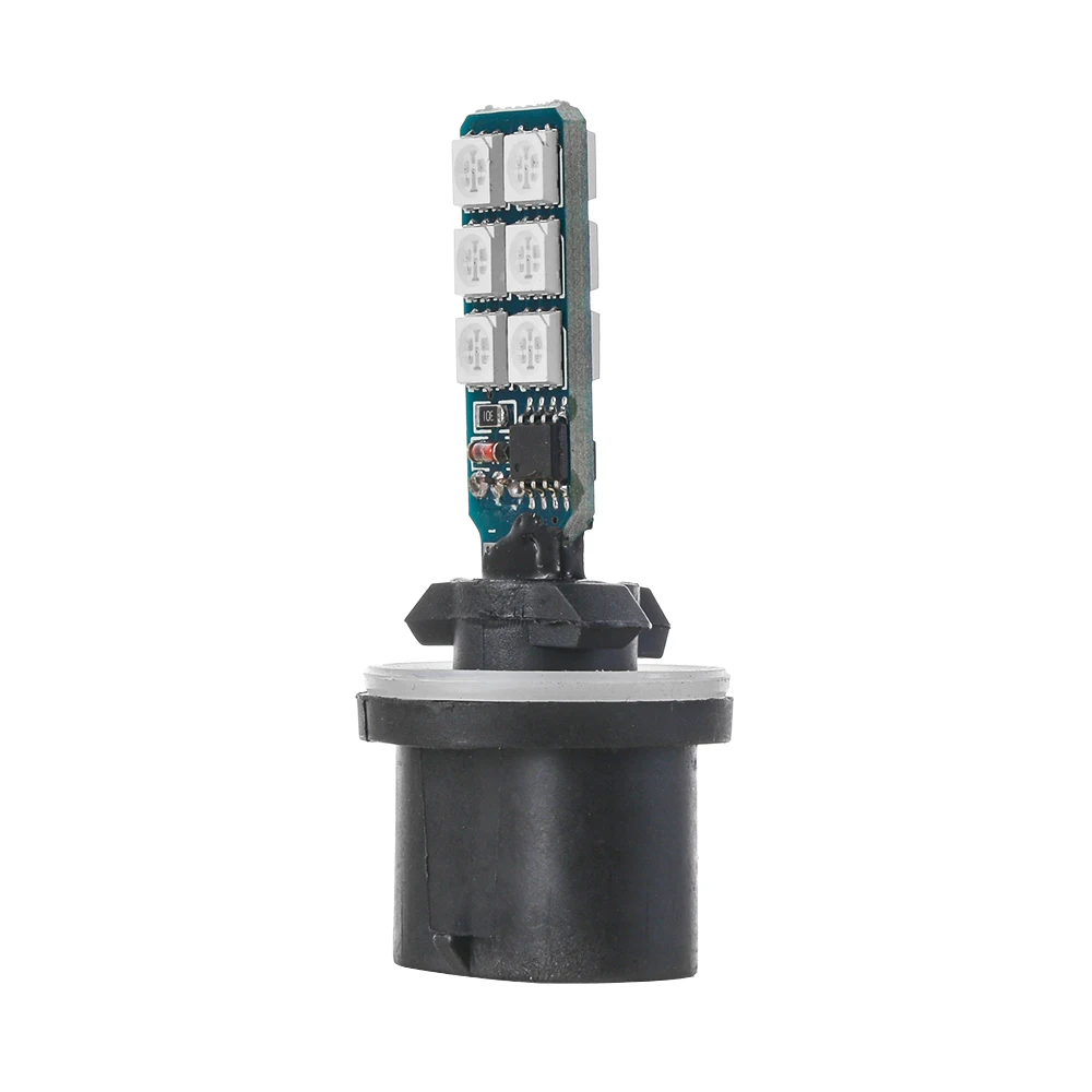 1 пара разноцветных 881 5050 RGB светодиодный 12SMD Автомобильные фары Противотуманные фары лампы с дистанционным управлением RGB лампы автомобильные аксессуары