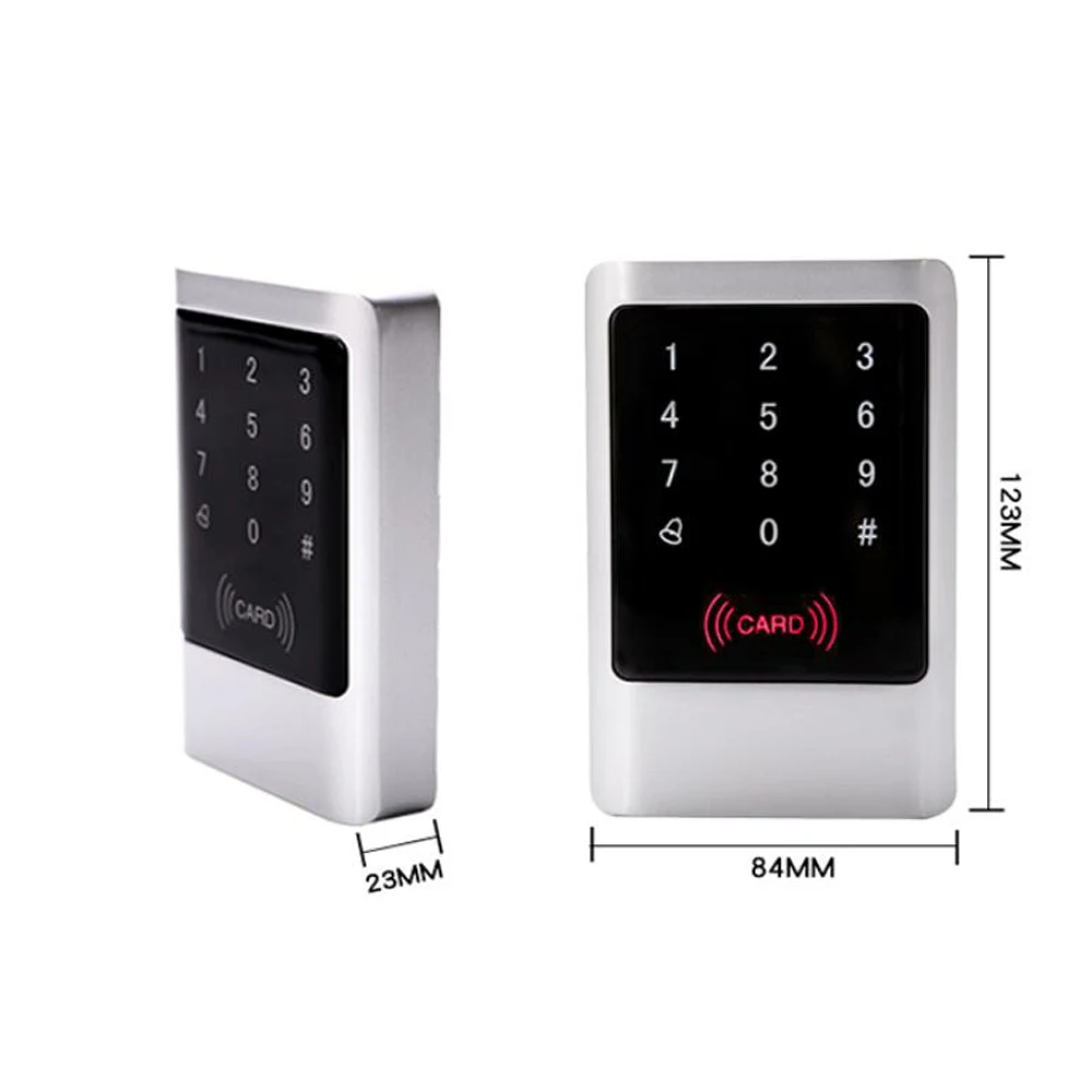 

LUCKING DOOR 125KHz Waterproof Access Control Touch Metal Smart Keyless Lock Card Reader