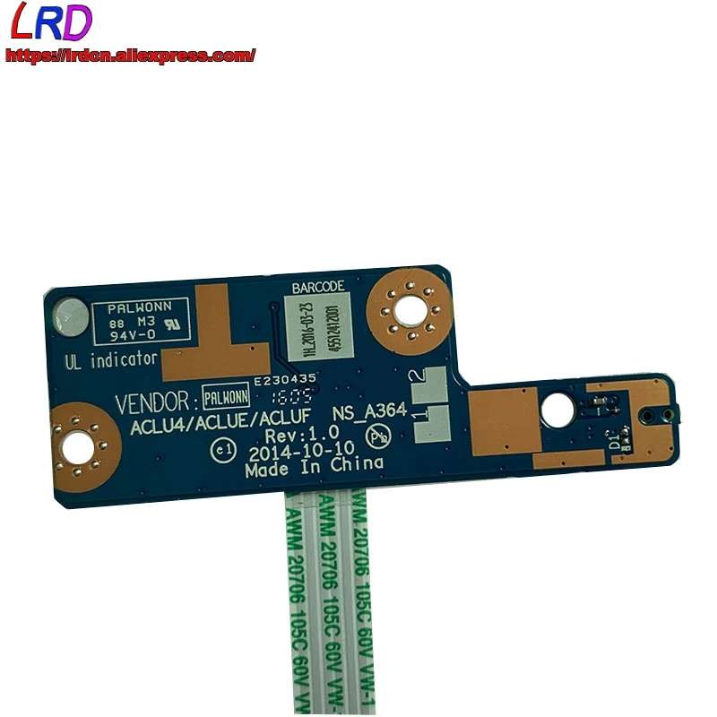 

New Original NS-A364 for Lenovo Z40 Z50 G50 -30-45 -70 --75 -80 Laptop Power Switch Button Board with Cable 5C50H19446