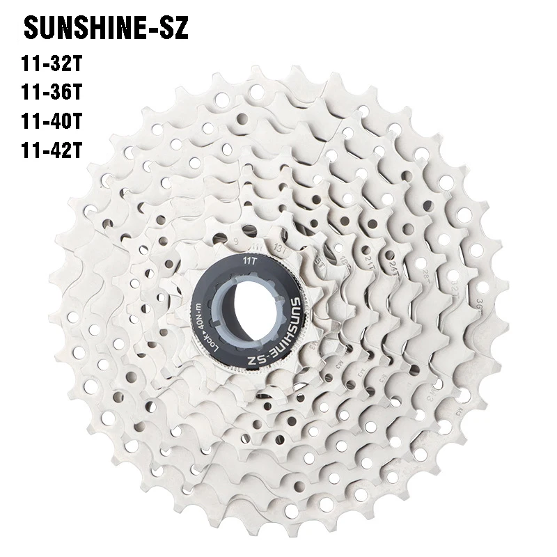 

SUNSHINE MTB 9 Speed Cassette 9s Bicycle Freewheel 11-32T 36T 40T 42T Cassette for Mountain Bike