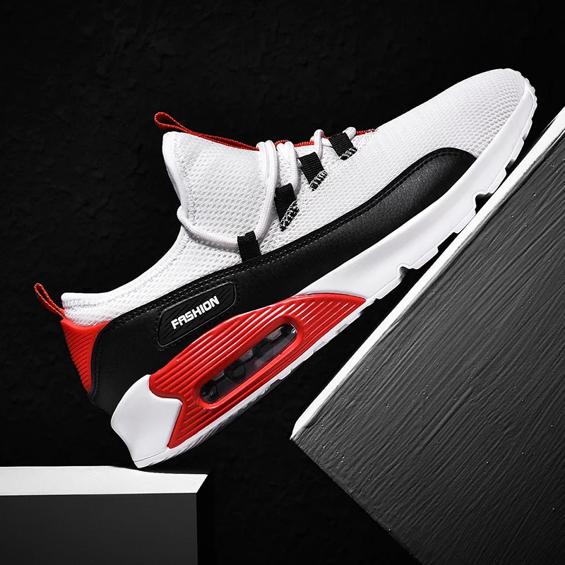 

Men Casual Shoes Running Air Shoes Men Cushion Comfortable Breathable Lace-Up Outdoor Stability Jogging Sneaker Size 39-46