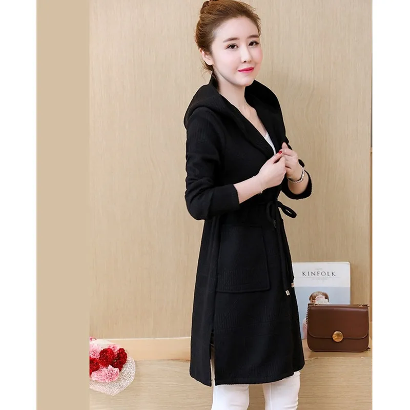 Вязаный свитер UHYTGF на весну и осень пальто женская модная свободная блестящая