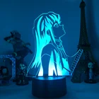 Аниме Demon Slayer 3d лампа Kimetsu no Yaiba Muichiro Tokito светодиодный ночсветильник для украшения спальни детский подарок ночсветильник настольная лампа