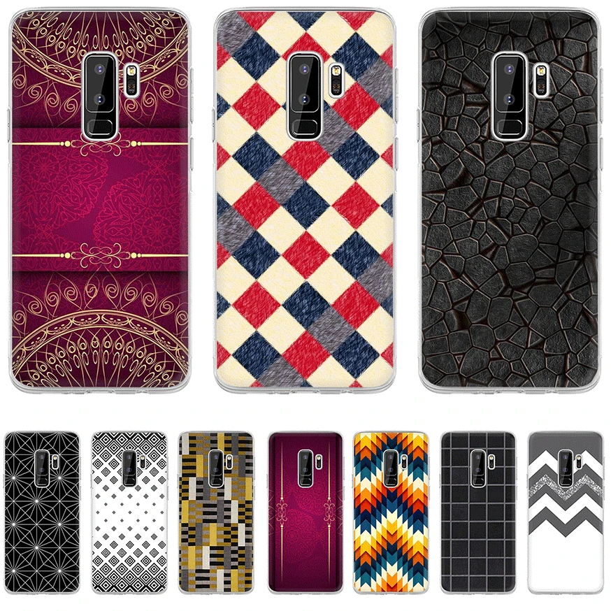 Телефон чехол для Samsung S3 S4 S5 S6 S7 S8 S9 S10E S10Plus Note 8 9 M10 M20 M30 M40 полосатые