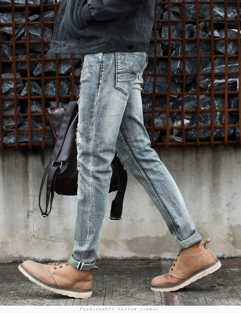 

Spring And Autumn New Fashion Casual Men's Jeans-NZKJ18