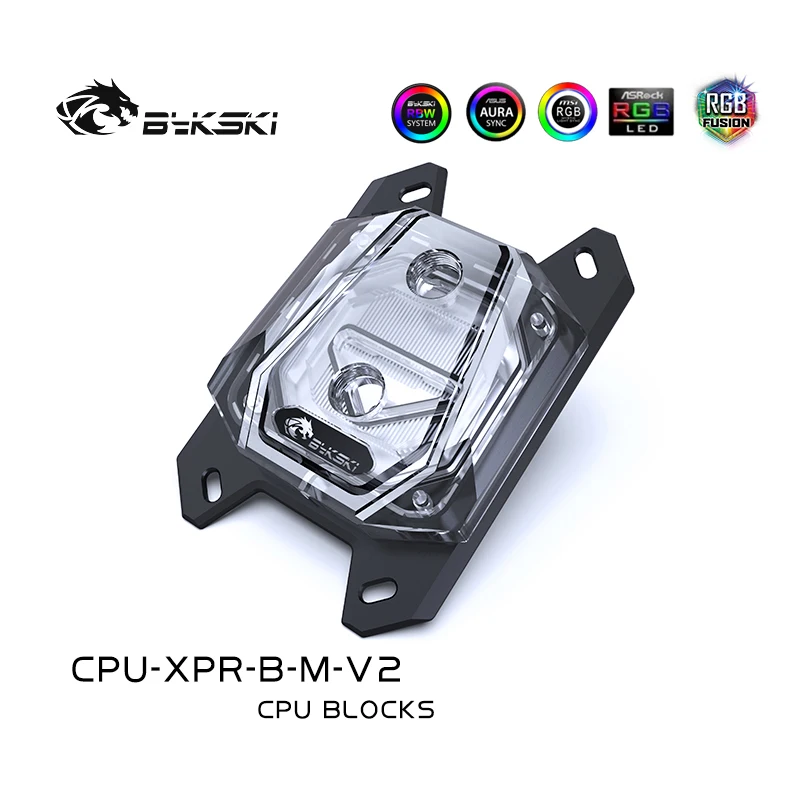 Водяной охладитель Bykski для процессора ryzen amd am3 + am4 intel lga 1150 1151 1155 1156x99x299|Кулеры и