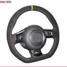 DIY ручной работы черного цвета из мягкой замши чехол рулевого колеса автомобиля для Audi A3 S3 (8P) Sportback 2008-2012 R8 TT TTS (8J) 2006-2014