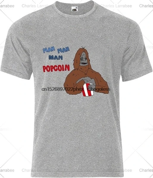 Футболки ASSY Sasquatch попкорн большого лес Шоу Мужская футболка серый 22 дюйма X