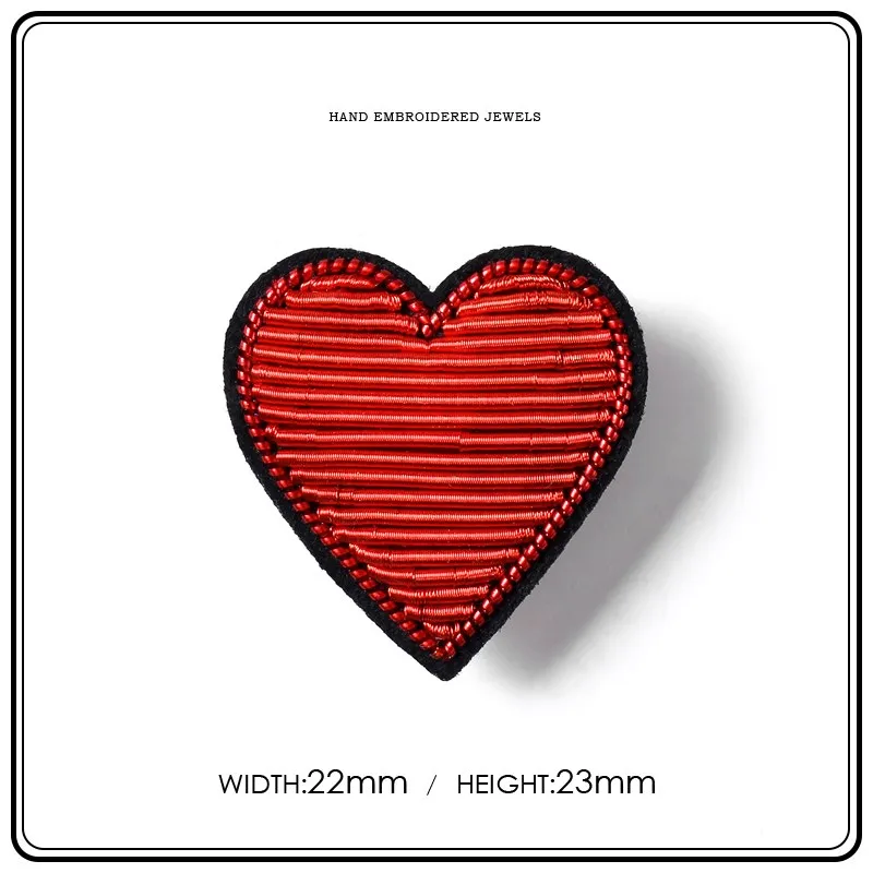 

Creative Poker Color Badges Hand-embroidered Brooch High-end Women's Anti-failure Pin Fixed Clothes Bag Accessories