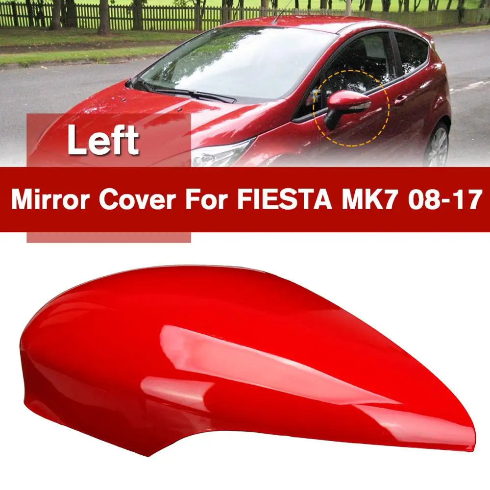 Левая/правая боковая крышка зеркала заднего вида для Ford Fiesta MK7 2008-17 красная