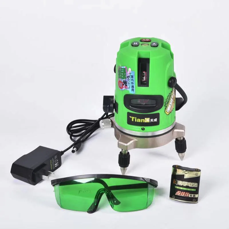

3D Green beam rotary Self-Leveling 360 degree Horizontal&Vertical 5 lines laser level 3d/3D /green