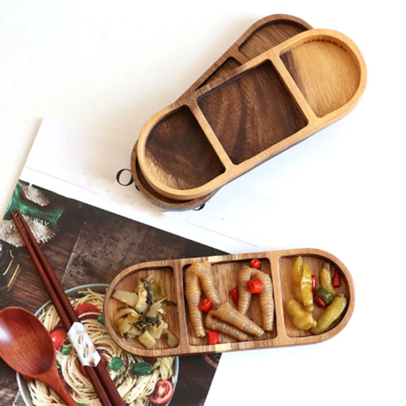 2 шт. деревянный сушеный фруктовый тарелка креативный японский лоток для